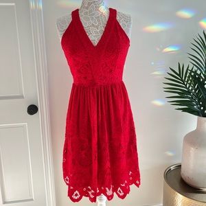 New York and Company red dress